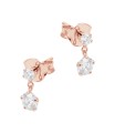 Hanging Crystal Silver Stud Earring STS-6729